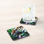 Amoer tijger coastercnm bier onderzetter (Rechterzijde)