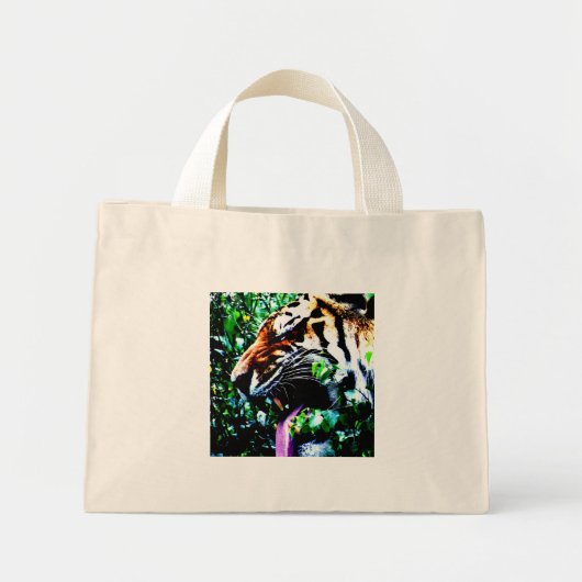 Amoer tijger tcna mini tote bag (Voorkant)