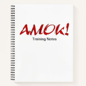 AMOK Training Notitieboek (Voorkant)