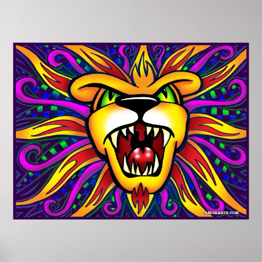 AMOKArts Lion of Judah Poster (Voorkant)