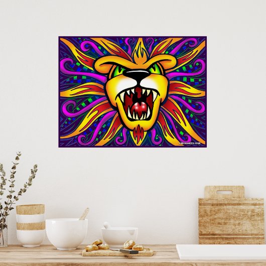 AMOKArts Lion of Judah Poster (Keuken)