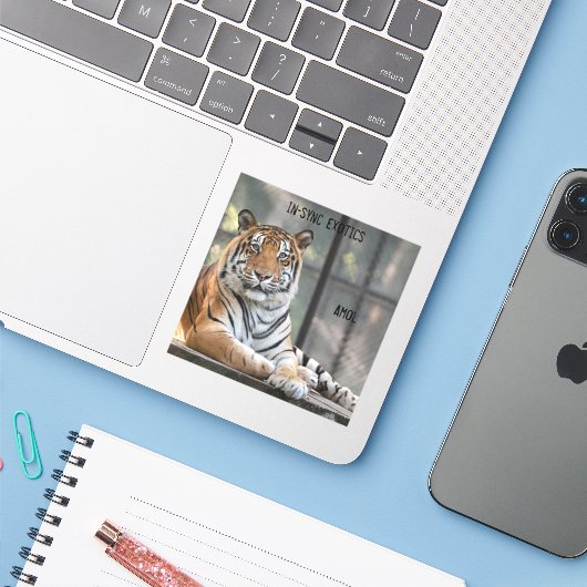 Amol - sticker (Laptop met iPhone)