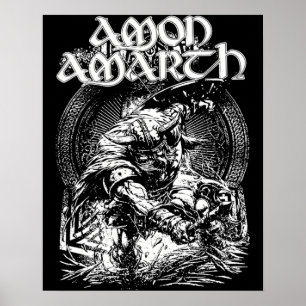 Amon Amarth Fan Art gespiegeld design Poster