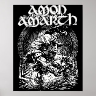 Amon Amarth Fan Art gespiegeld design Poster