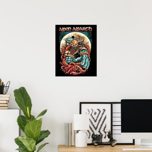 Amon Amarth Retro Faded Typografie Art Poster (Thuiskantoor)