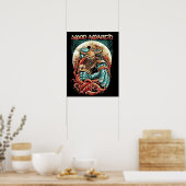 Amon Amarth Retro Faded Typografie Art Poster (Keuken)