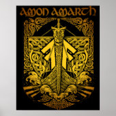 Amon Amarth Retro Style Fan Art-ontwerp Poster (Voorkant)