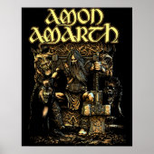 Amon Amarth Thor Band Officiële Logo Poster (Voorkant)