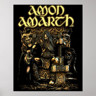 Amon Amarth Thor Band Officiële Logo Poster