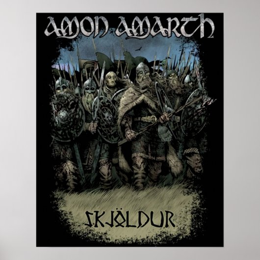 Amon Amarth Vintage Look Fan Gift Poster (Voorkant)