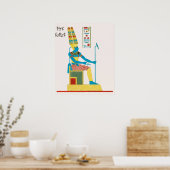 Amon, Amon-ra illustratie van Pantheon Egyptien Poster (Keuken)