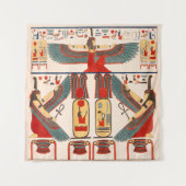 Amon Ra Sun God Blessings - Egyptische Farao Wandkleed (Voorkant (horizontaal))