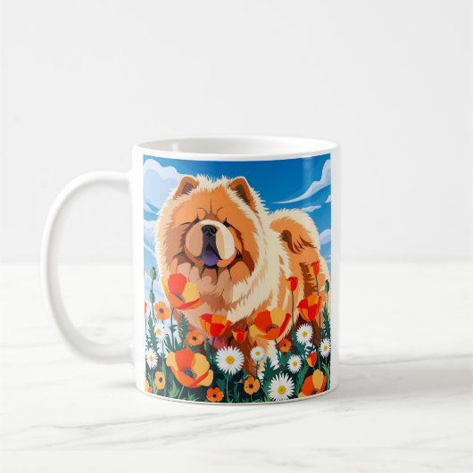 AMONG THE POPPIES Chow  Koffiemok (Links)