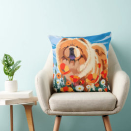 AMONG THE POPPIES Chow Kussen