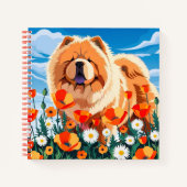 AMONG THE POPPIES Chow  Notitieboek (Voorkant)