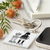 Among Us Denji & Asa  Sleutelhanger (Voorkant Rechts)