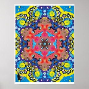 Amonium Kinestische Collage Kaleidoscoop Poster
