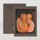 Amor - Abstract door Gene Foltuz Mini Print Briefkaart (Voorkant / Achterkant)