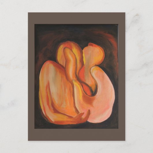 Amor - Abstract door Gene Foltuz Mini Print Briefkaart (Voorkant)