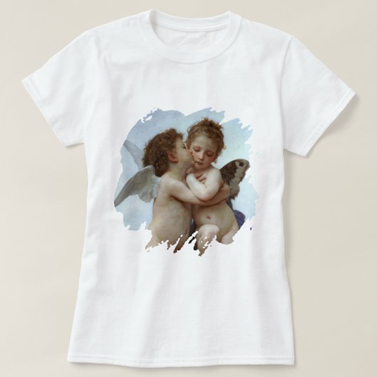 Amor and Psyche as Children /Angels First Kiss T-shirt (Design voorkant)