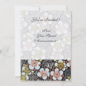 Amor and Psyche as Children Wedding Party Monogram Kaart (Achterkant)