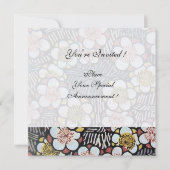 Amor and Psyche as Children Wedding Party Monogram Kaart (Achterkant)