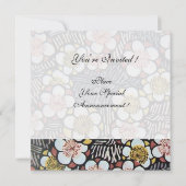 Amor and Psyche as Children Wedding Party Monogram Kaart (Achterkant)