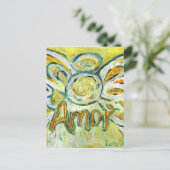 Amor Angel Briefkaart (Staand voorkant)