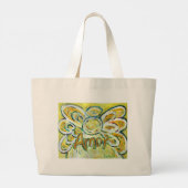 Amor Angel Word Art Canvas tas (Achterkant)