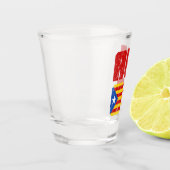 Amor Catalan Love, Catalaans Independence Flag Shot Glas (Links)