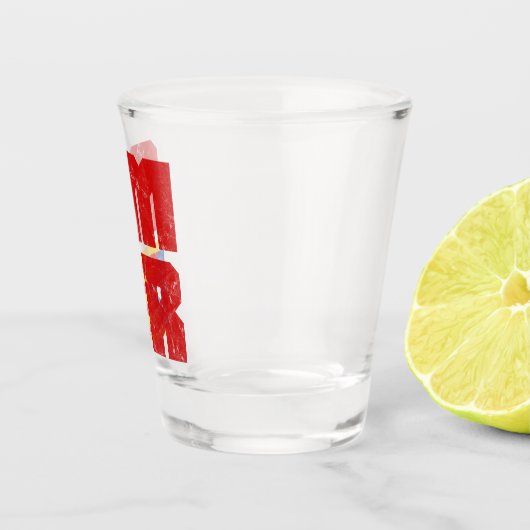 Amor Catalan Love, Catalaans Independence Flag Shot Glas (Rechts)