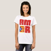 Amor Catalan Love, Catalonië Estelada Flag T-shirt (Voorkant volledig)