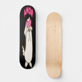 Amor - Cute White Dog Persoonlijk Skateboard (Voorkant)