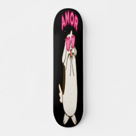 Amor - Cute White Dog Persoonlijk Skateboard