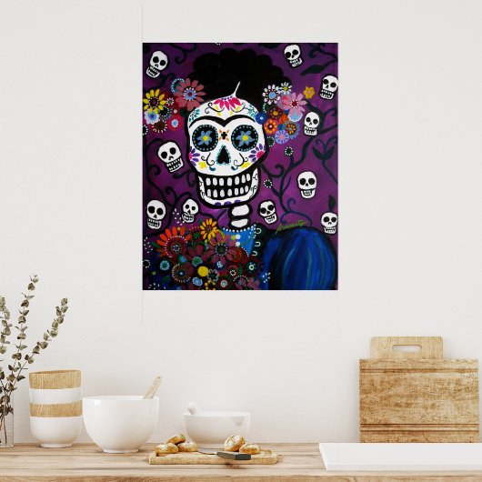 AMOR dia de los muertos Poster (Keuken)