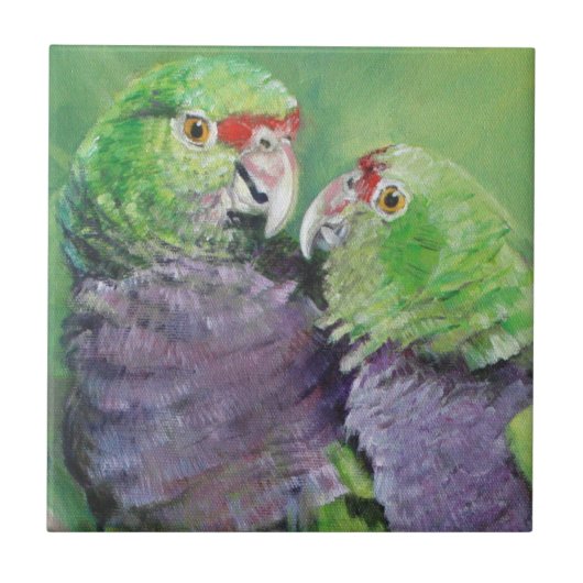 Amor dos Roxinhos (details) Tegeltje (Voorkant)