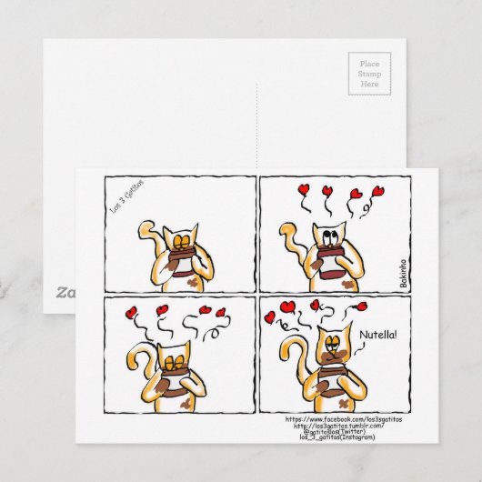 Amor é Nutella Briefkaart (Voorkant / Achterkant)