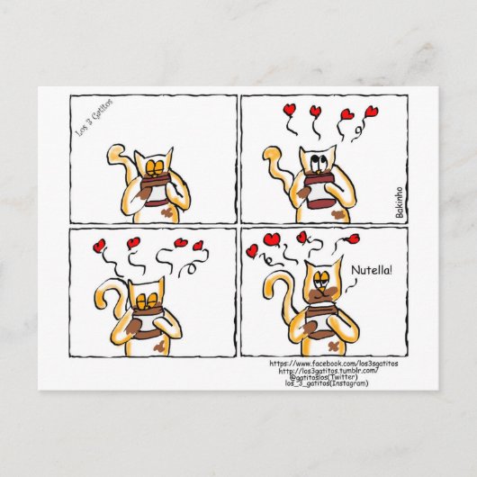 Amor é Nutella Briefkaart (Voorkant)