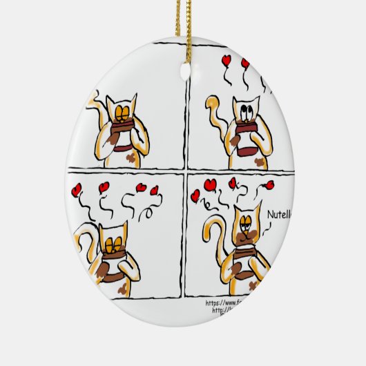 Amor é Nutella Keramisch Ornament (Rechts)