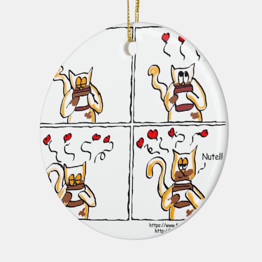 Amor é Nutella Keramisch Ornament (Links)