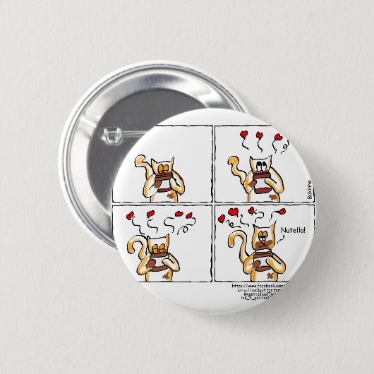 Amor é Nutella Ronde Button 5,7 Cm (Voorkant /achterkant)