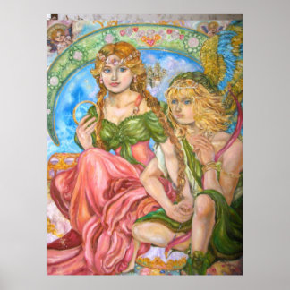 Amor en een prinses. poster