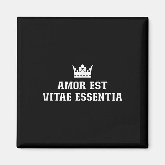 Amor Est Vitae Essentia Love Valentijnsdag Weddin Magneet (Voorkant)