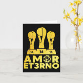Amor Et3rno America Tricampeon Kaart (Gele Bloem)