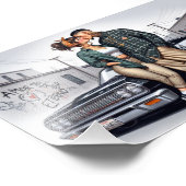 Amor Eterno Cholo Liefde Paar Foto Afdruk (Hoek)