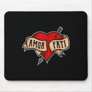 Amor Fati - Clic Nietzsche Tattoo Heart Design Muismat