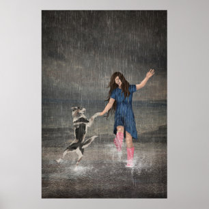 Amor Fati dansen in de regen Poster