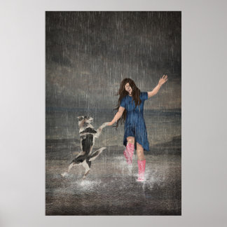 Amor Fati dansen in de regen Poster