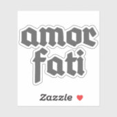 Amor Fati (grijs) Sticker (Vel)