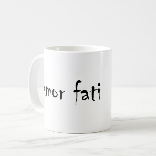Amor fati koffiemok (Voorkant links)